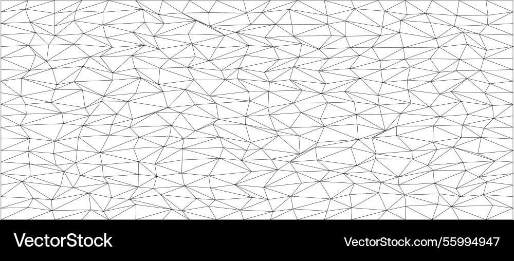 Abstract geometric pattern of chaotic triangles vector image