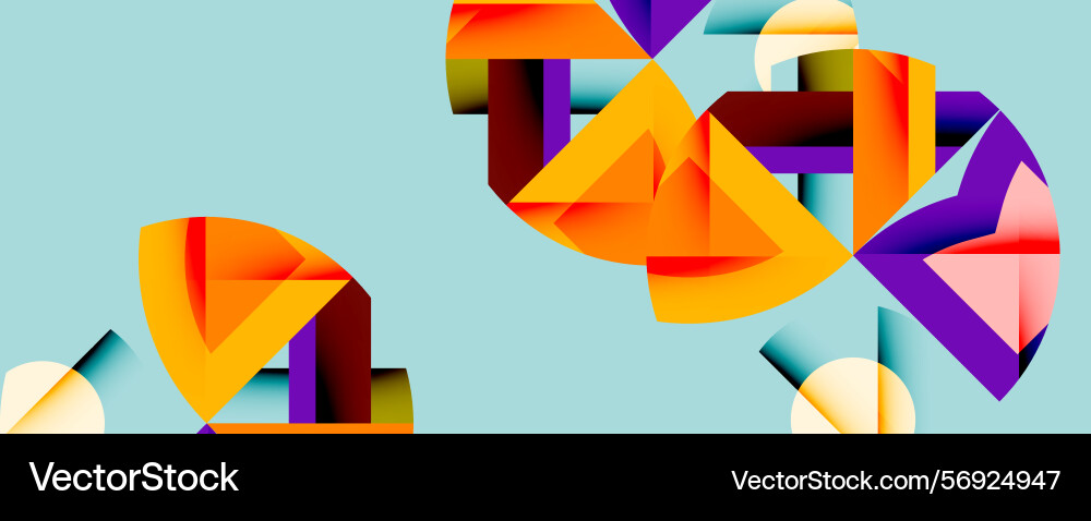 Abstract geometric shapes overlap creating Abstract geometric shapes overlap creating vector image