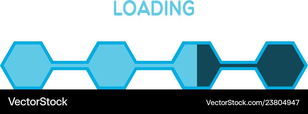 Abstract loading bar vector image