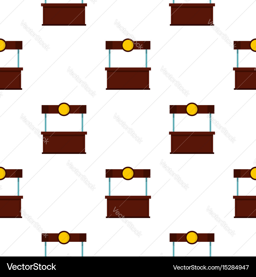 Empty counter with canopy pattern seamless Vector Image