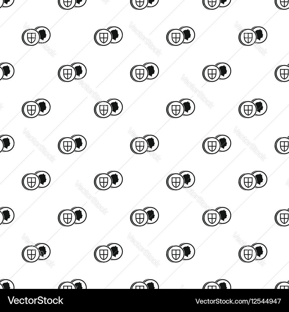 Pound coin pattern simple style vector image