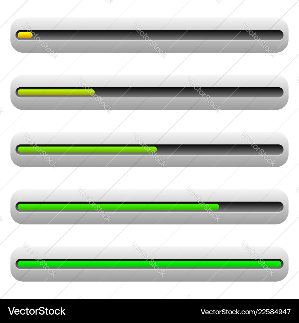 Progress Bar Level Indicator vector image