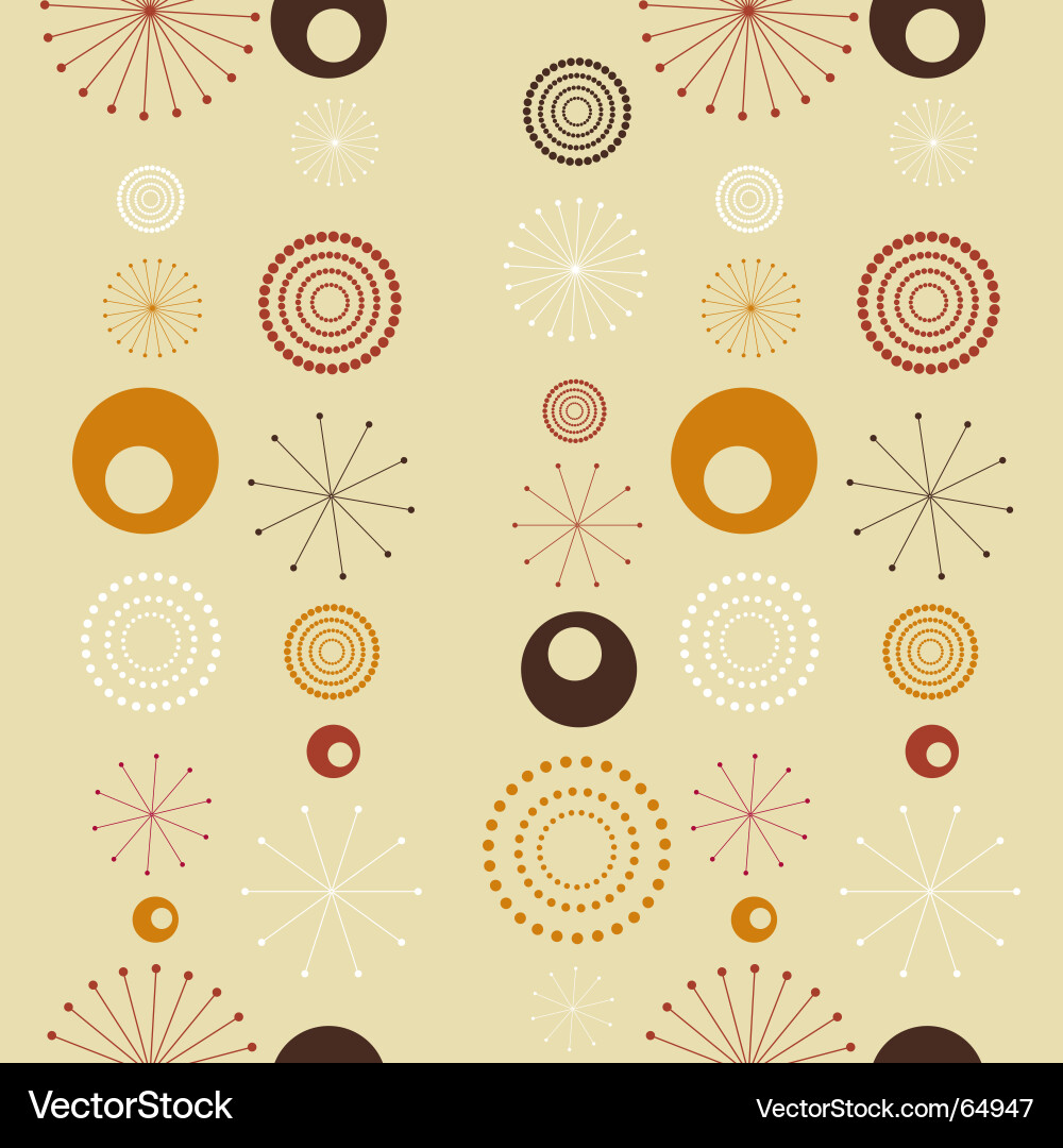 Retro Geometric Pattern Vector Image