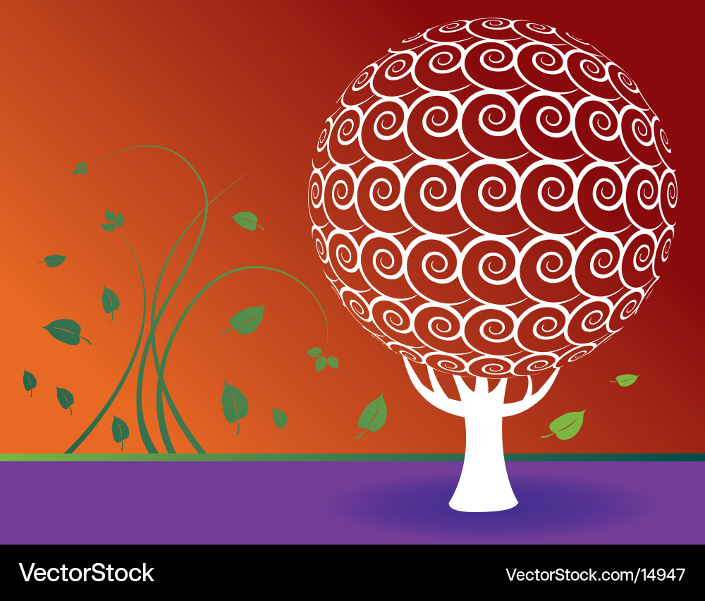 Sphere-tree Vector Image