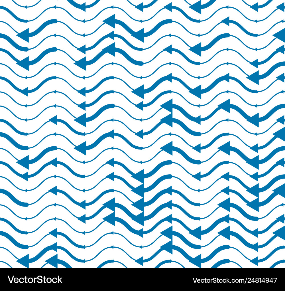 Wavy lines regular repeat endless background Vector Image