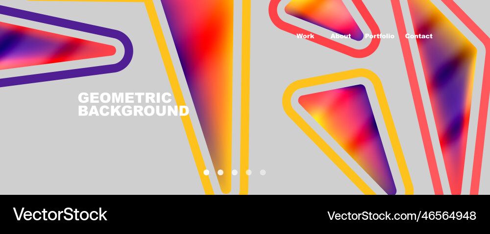 Bright colorful triangular shapes abstract Bright colorful triangular shapes abstract vector image