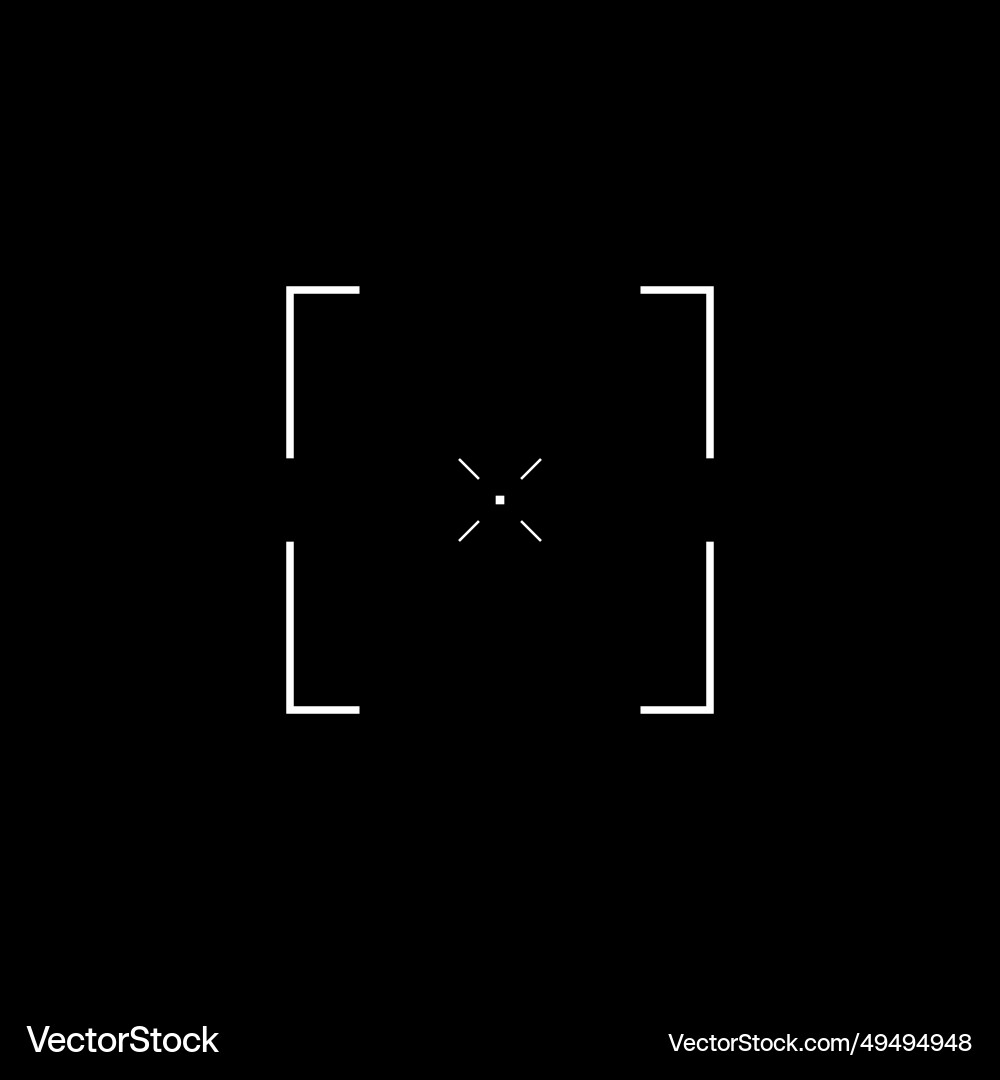 Cyberpunk style element square tech design target Vector Image