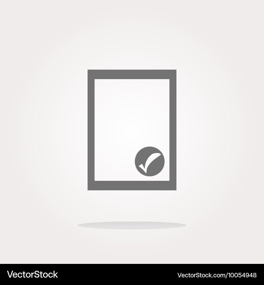 Edit document sign icon content button Vector Image