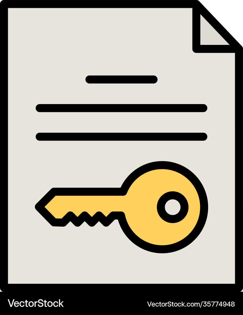 File encryption icon vector image