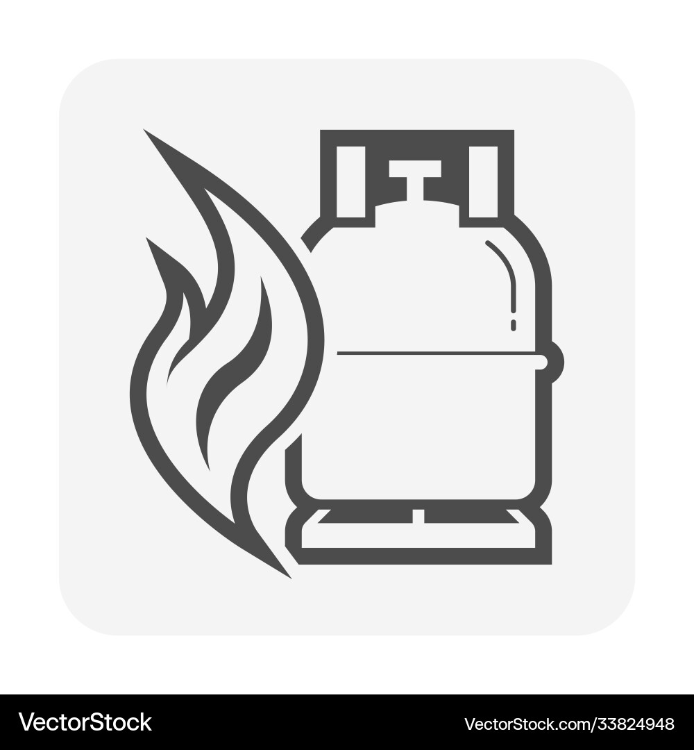 LPG Gas Cylinder and Flame Icon – Royalty-Free Vector | VectorStock, image size:1000x1080