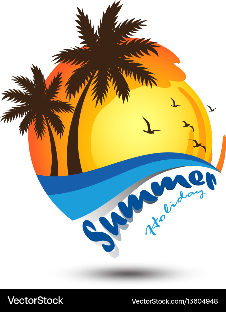 Summer logo Royalty Free Vector Image - VectorStock