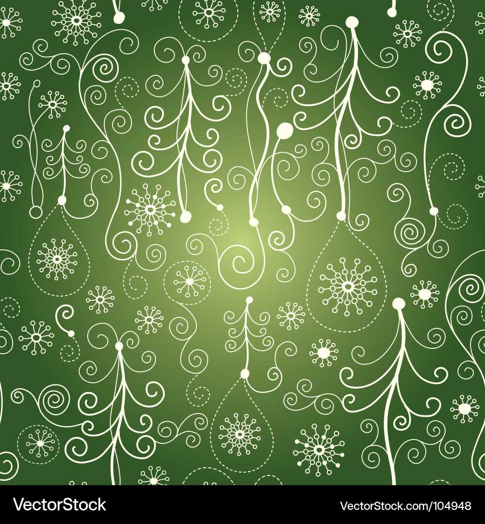 Winter Snowflake Pattern vector image