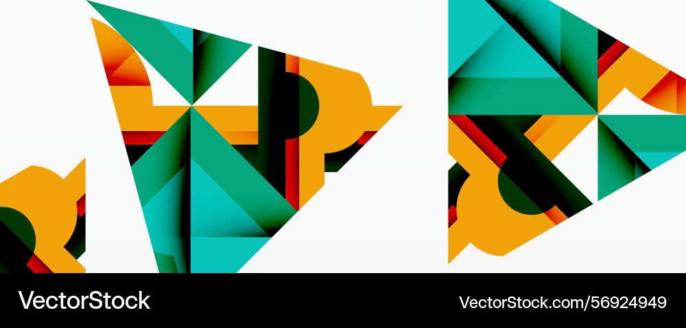 Abstract geometric shapes overlap creating Abstract geometric shapes overlap creating vector image