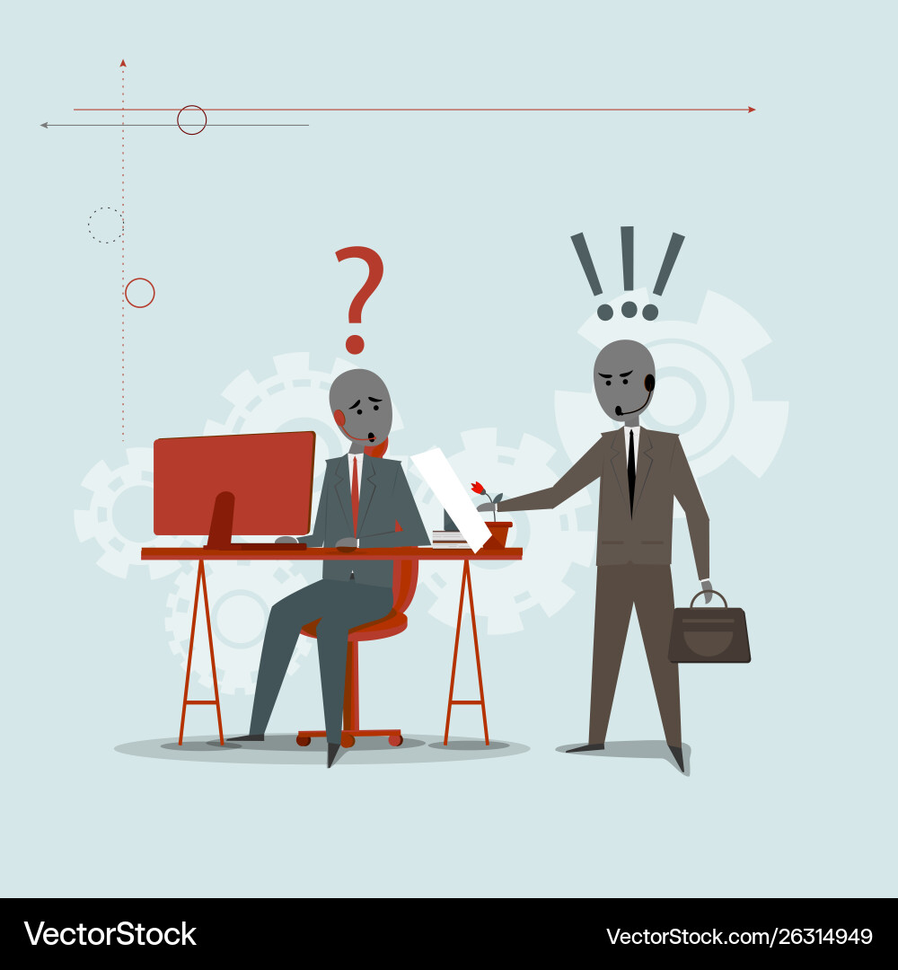 Concept a failed transaction error Vector Image