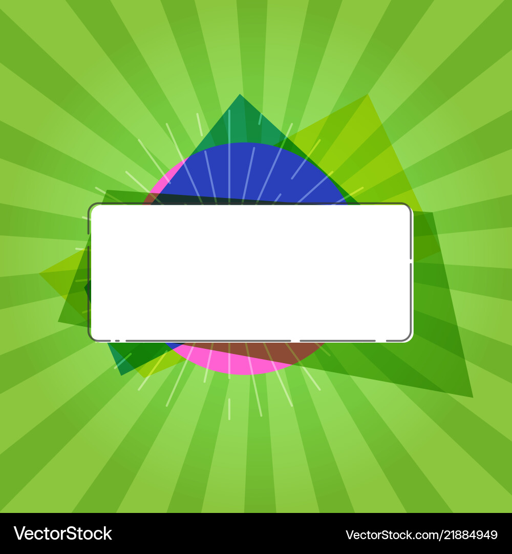 Flat design empty esp template Vector Image