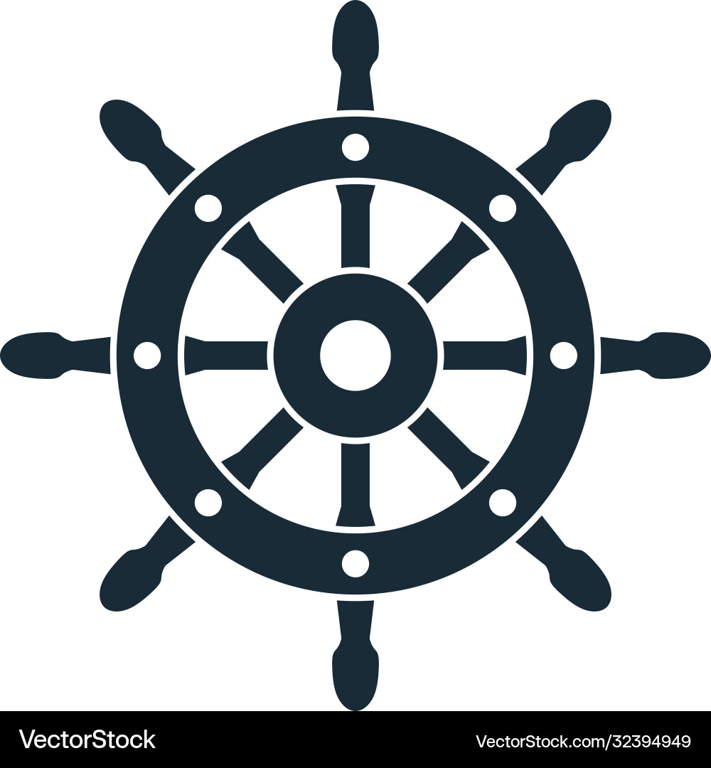 Schiffsboot Yacht Steer Icon Logo Vorlage Design Schiffsboot Yacht Steer Icon Logo Vorlage Design vektorbild