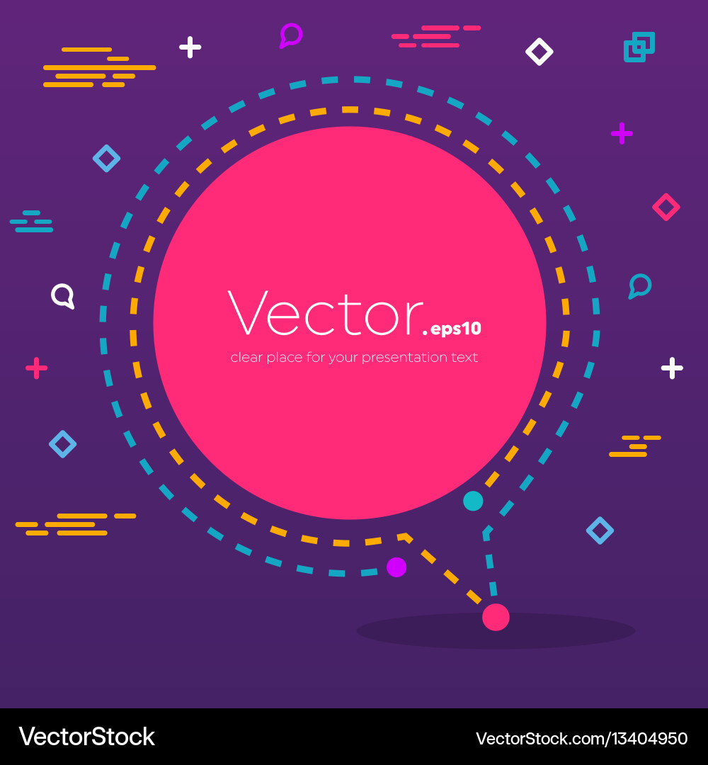 Abstract concept empty speech square quote Vector Image