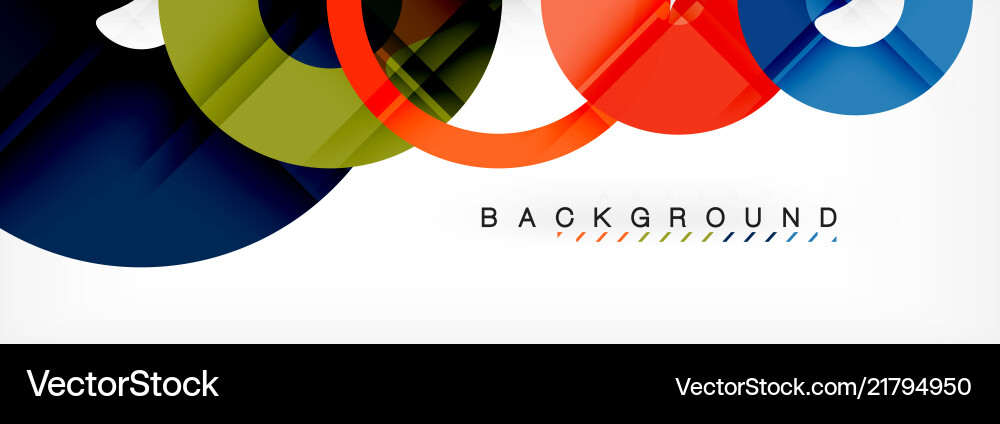 Geometric modern backgrounds rings abstract Vector Image