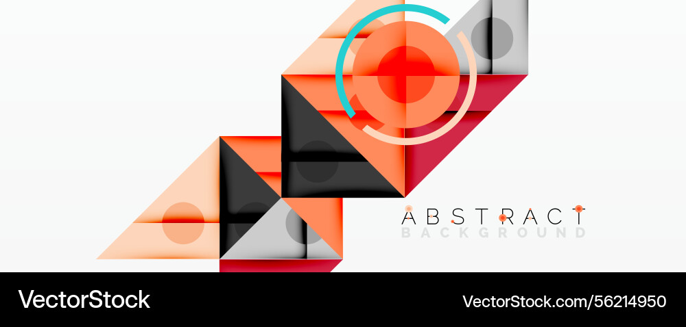 Geometric shapes overlap creating modern design Vector Image