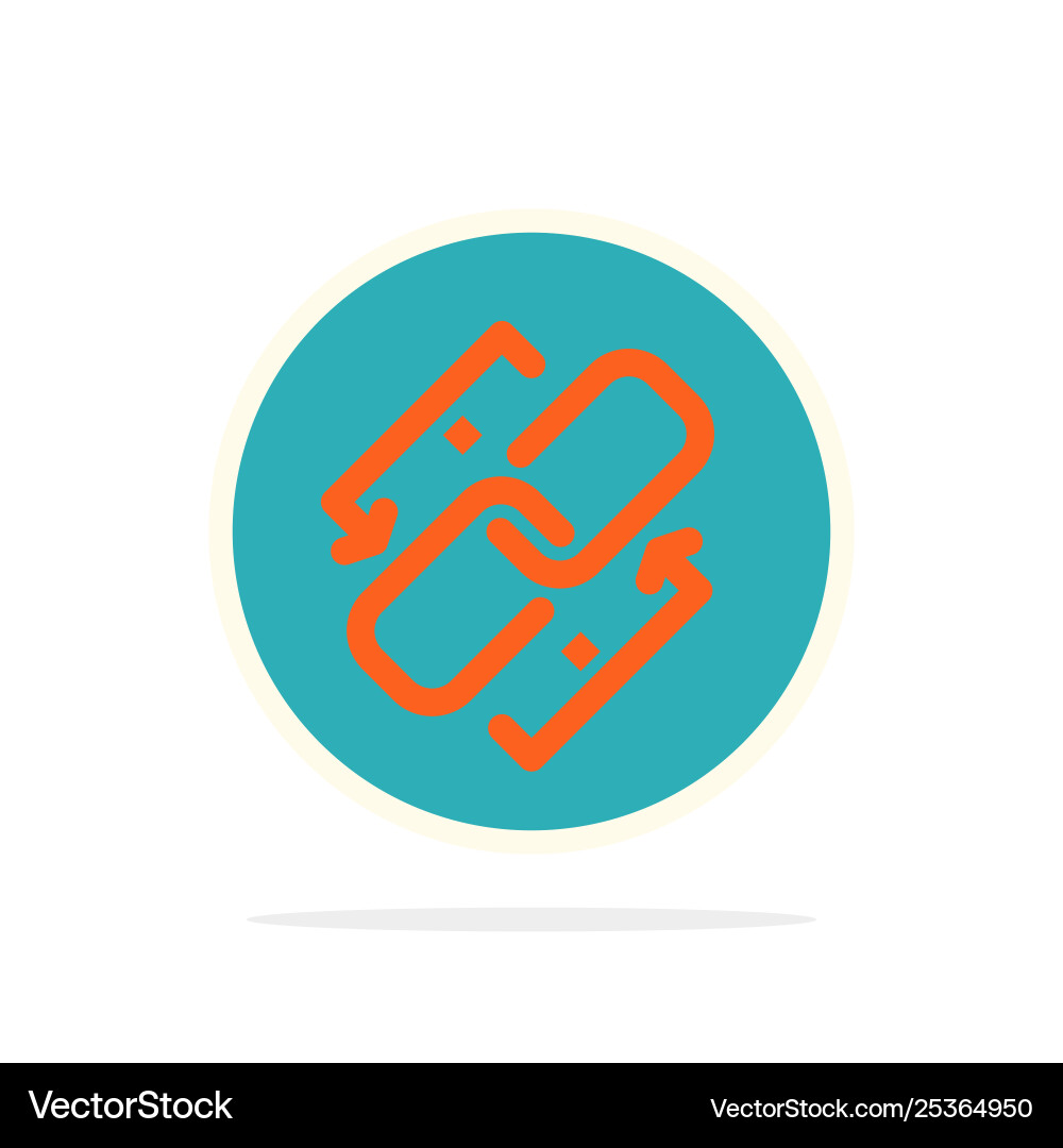 Link chain url connection abstract circle Link chain url connection abstract circle Vector Image