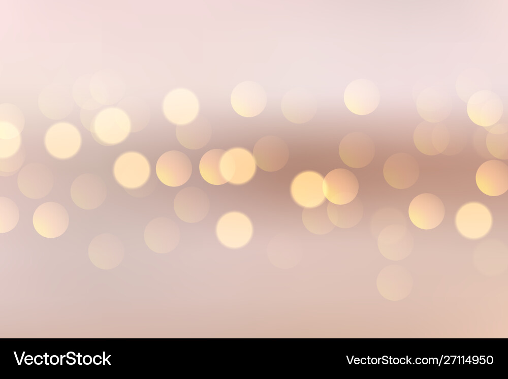 Lovely soft background with circular bokeh lights Vector Image