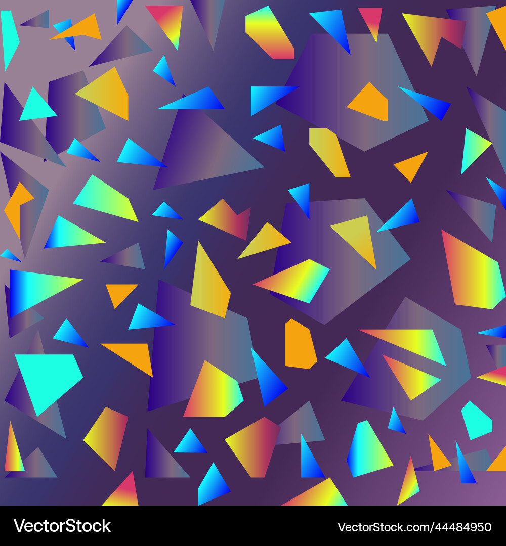 Pattern made of triangles with rainbow effect Pattern made of triangles with rainbow effect vector image