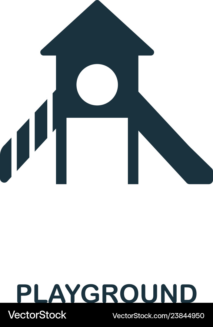 Playground Icon - City Elements Royalty Free Vector Image