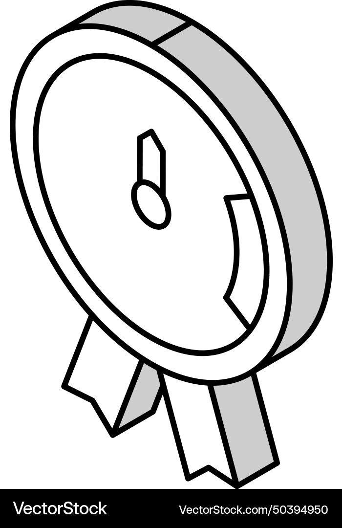 Project execution on time isometric icon Vector Image