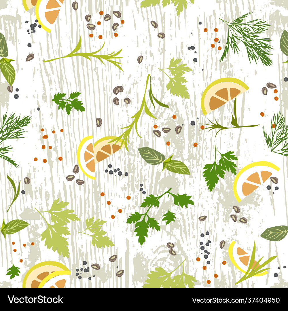 Seamless pattern with spices Seamless pattern with spices Vector Image