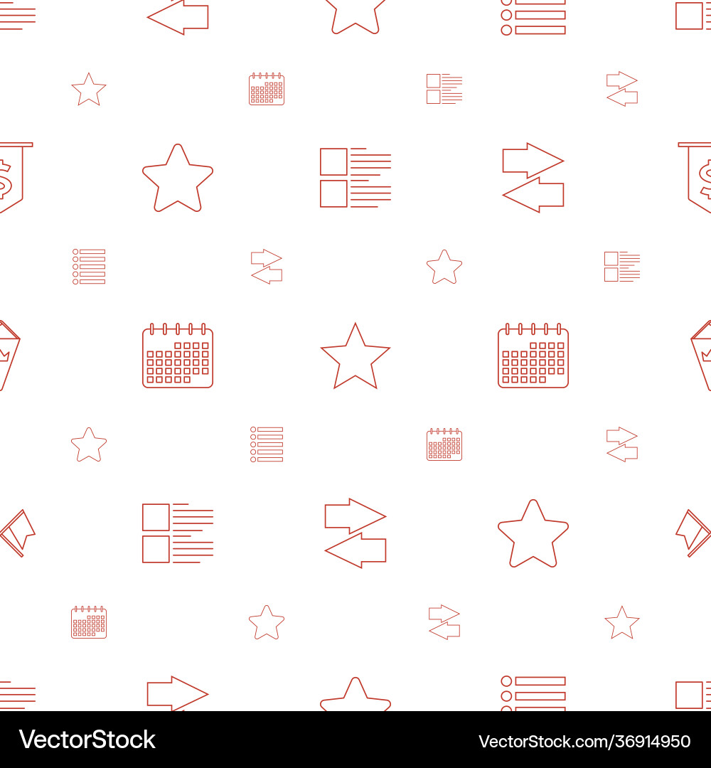 Ui icons pattern seamless white background Vector Image