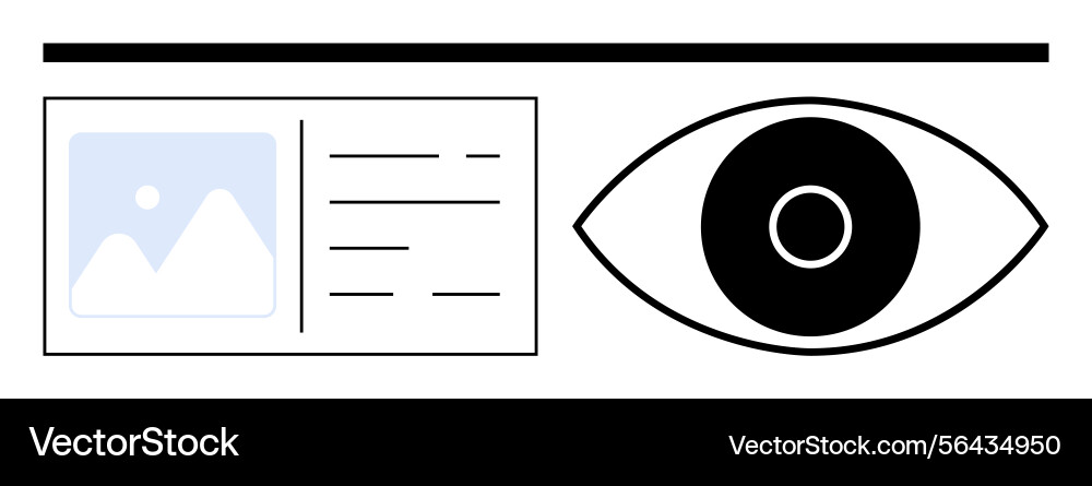 Vision und Datendisplay mit einfacher Schnittstelle Vision und Datendisplay mit einfacher Schnittstelle Vektorbild