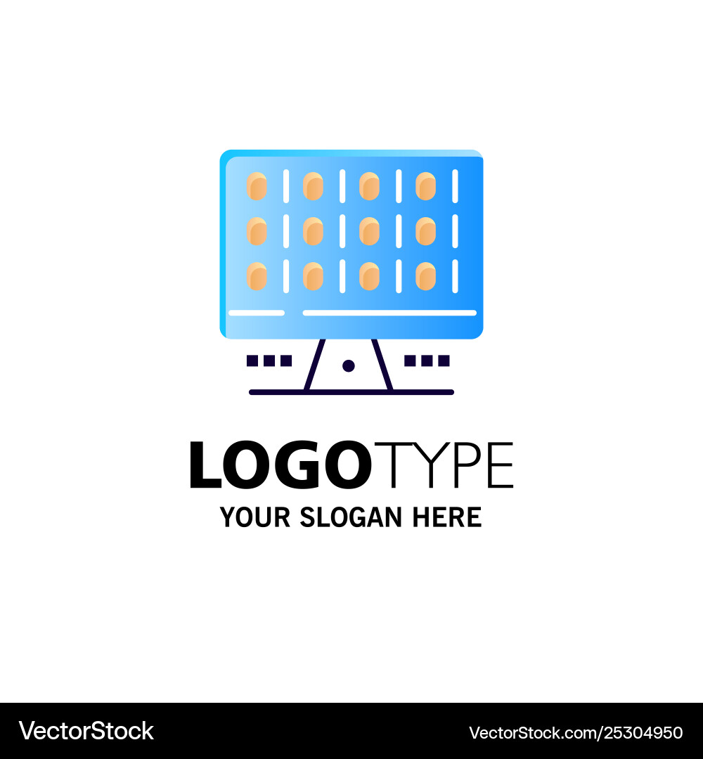Web computer computing server business logo Web computer computing server business logo vector image