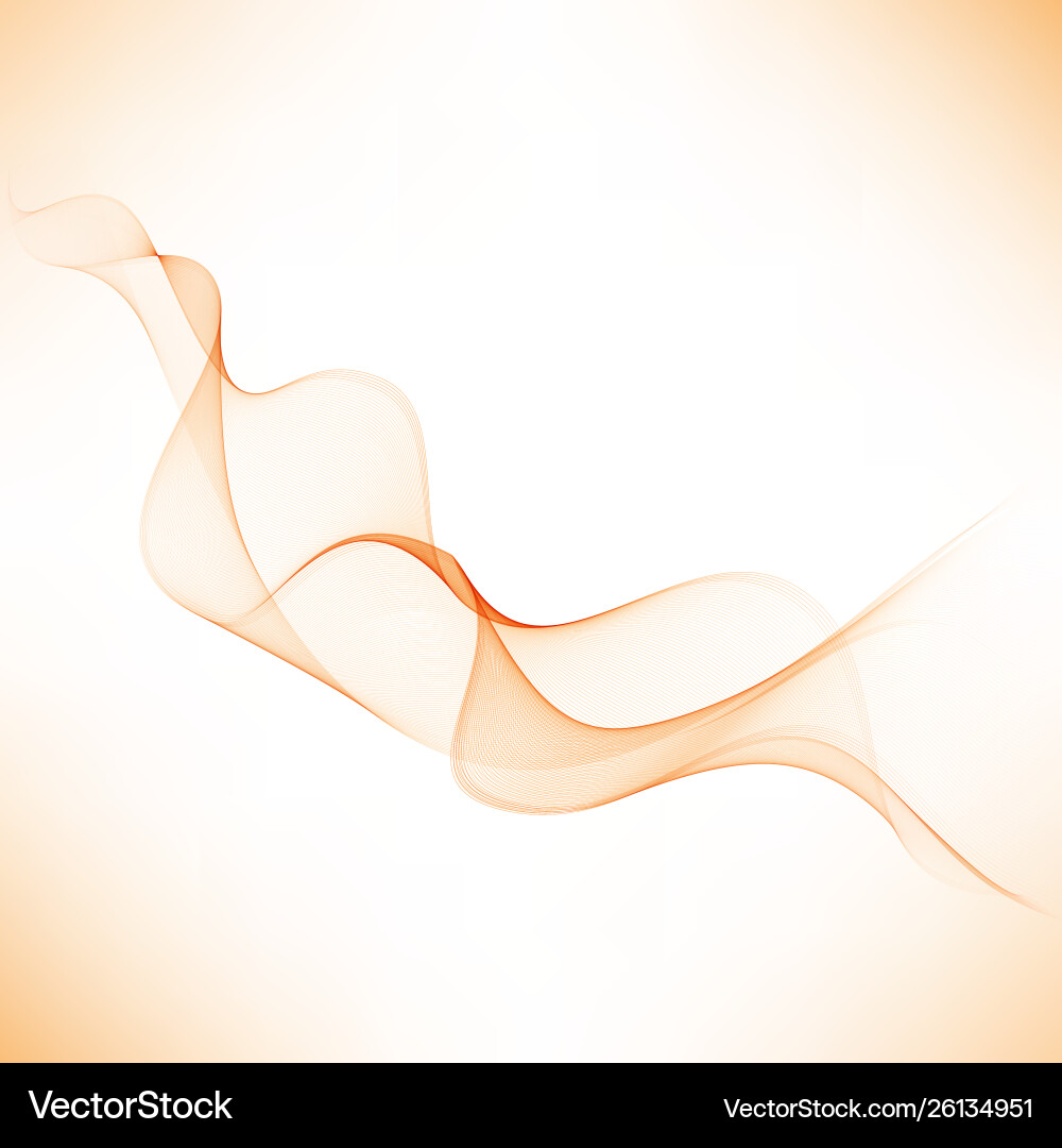 Abstract orange color wave design element Abstract orange color wave design element vector image