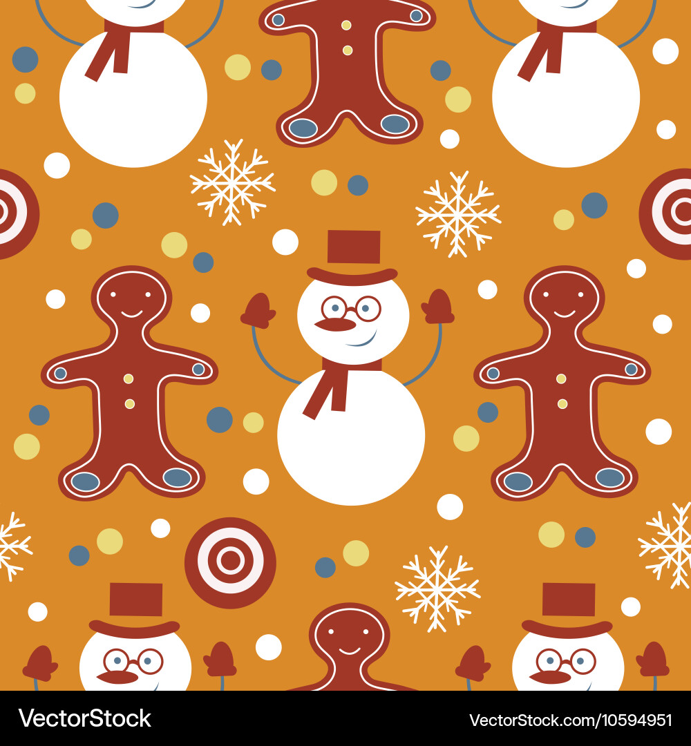 Cute colorful seamless pattern with frosties Vector Image