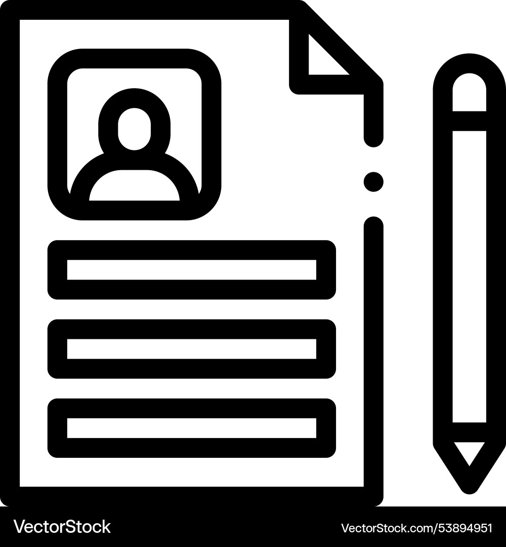 Format icon thin linear style design isolated Format icon thin linear style design isolated vector image