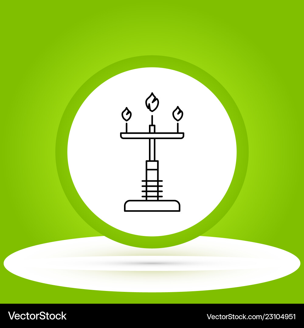 Lamp icon in creative design with elements Vector Image