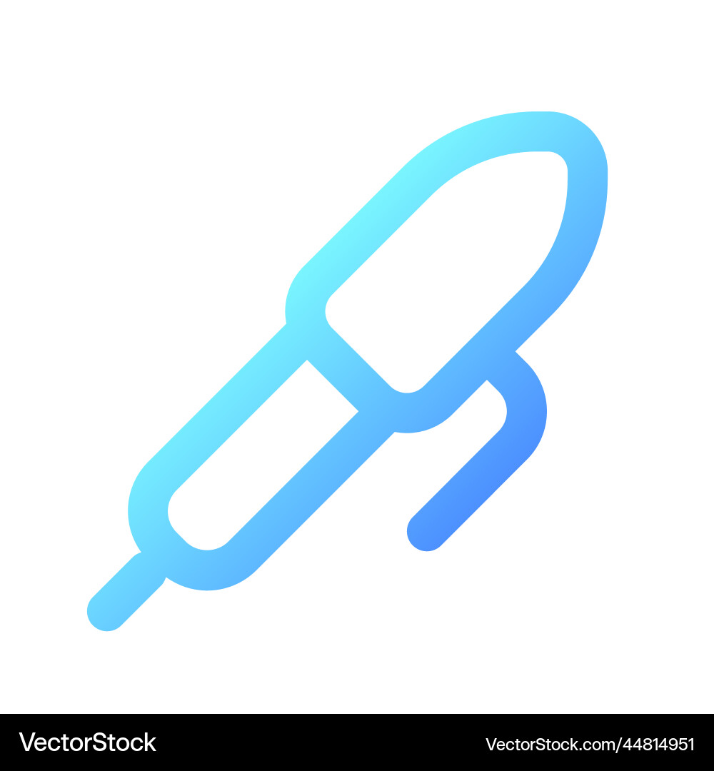 Pen pixel perfect gradient linear ui icon Pen pixel perfect gradient linear ui icon Vector Image