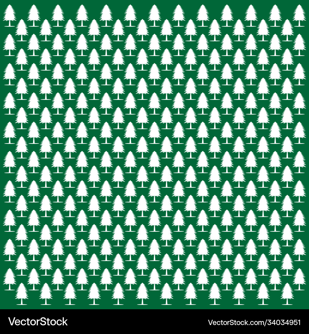 Seamless pattern background pine tree Vector Image