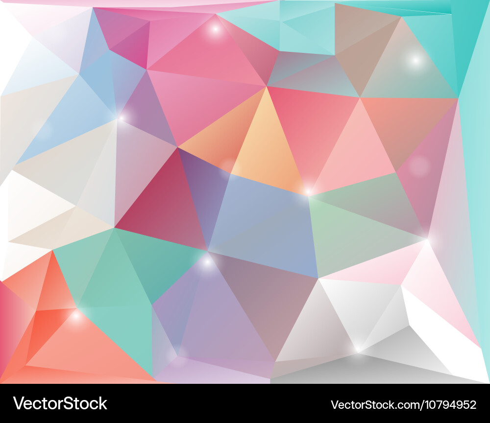 Abstract triangle background vector image