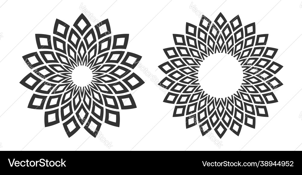 Circle geometric patterns Circle geometric patterns vector image