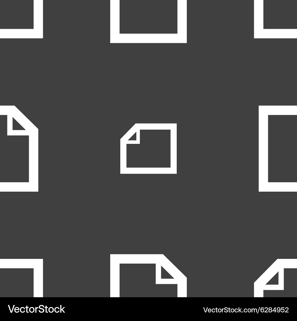 Edit document sign icon content button seamless Vector Image