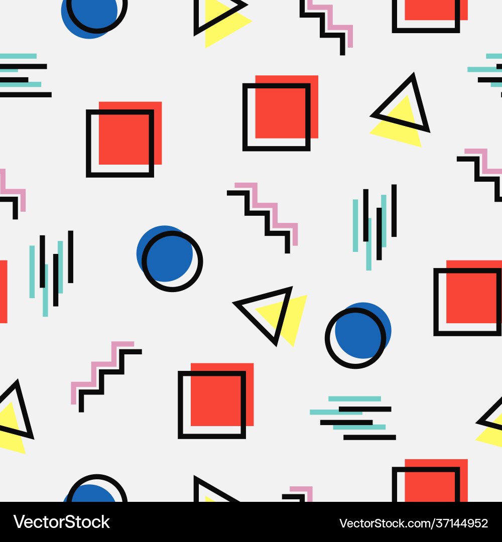 Geometric pattern with colorful shapes form Geometric pattern with colorful shapes form vector image