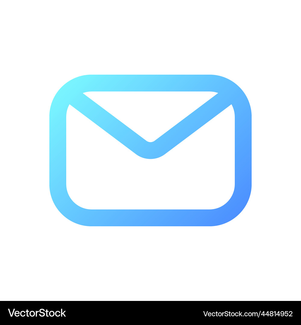 Unread message pixel perfect gradient linear ui Unread message pixel perfect gradient linear ui Vector Image