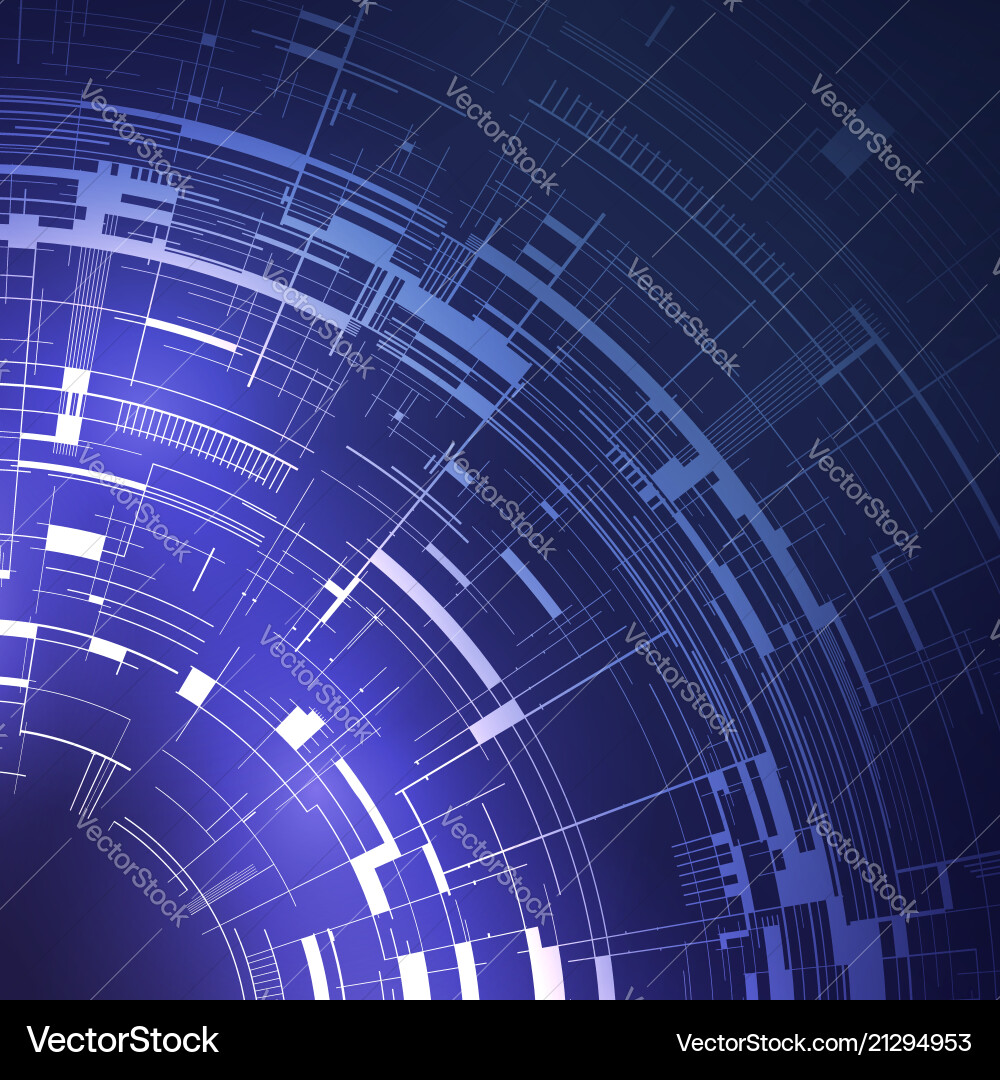 Abstract Technical Circuit Background vector image