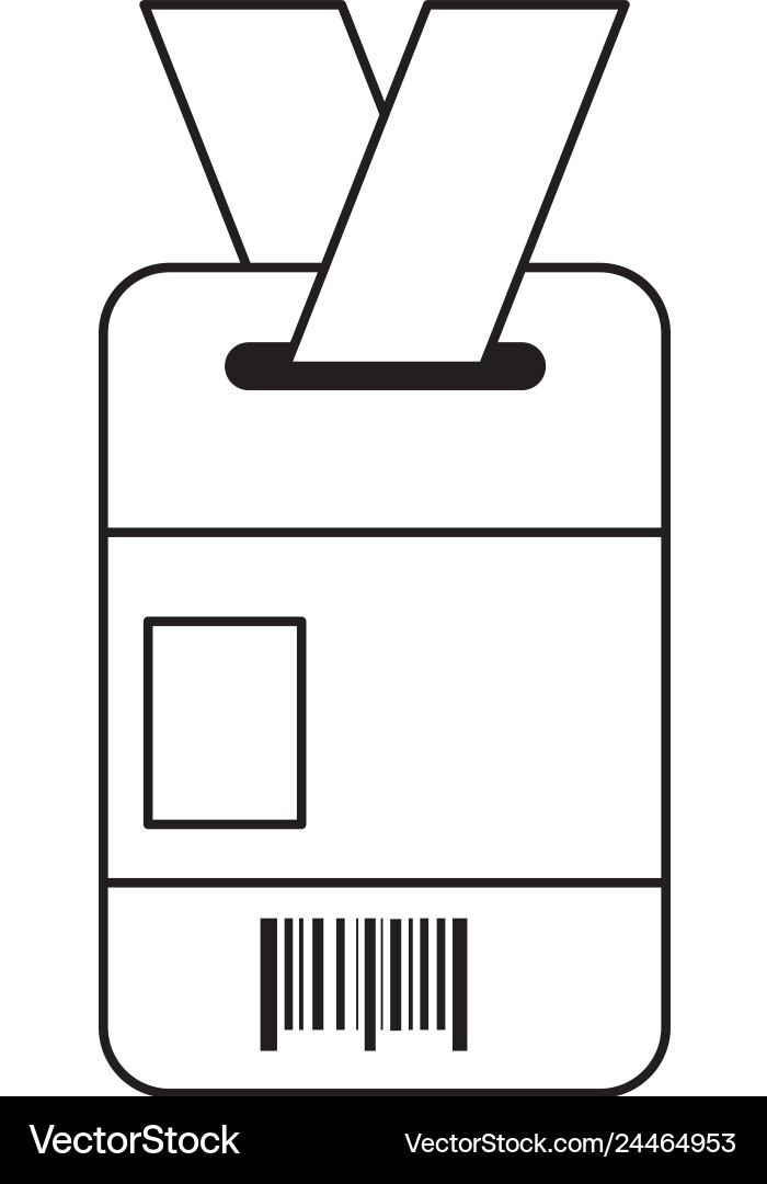 Access document with bar code Access document with bar code vector image