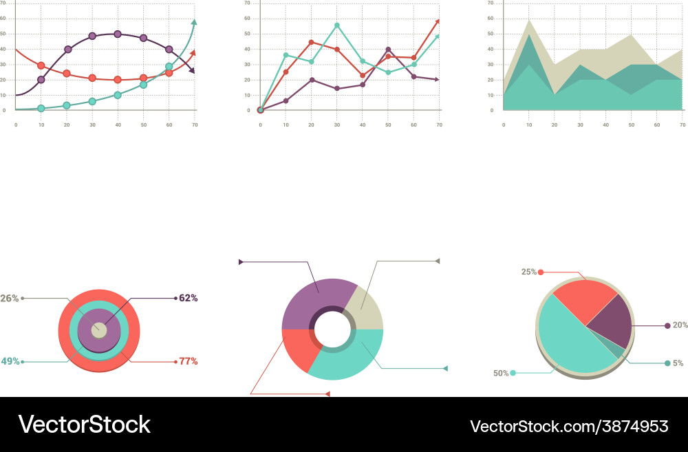 Data Chart Presentation vector image