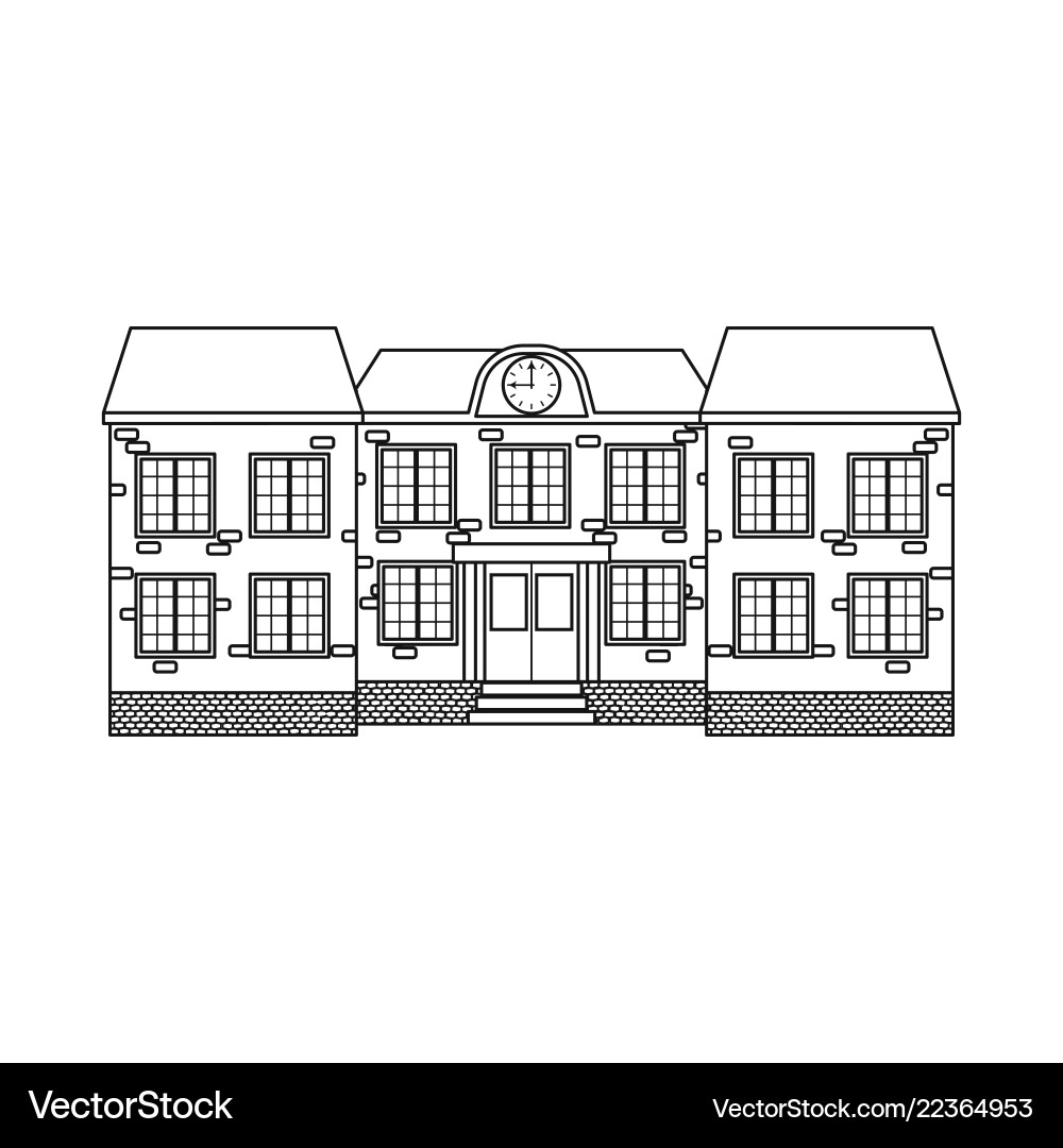 Design of building and front sign vector image