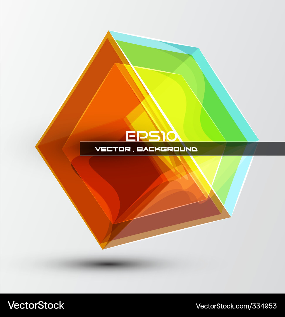 Dimensional Cubes - Abstract Background vector image