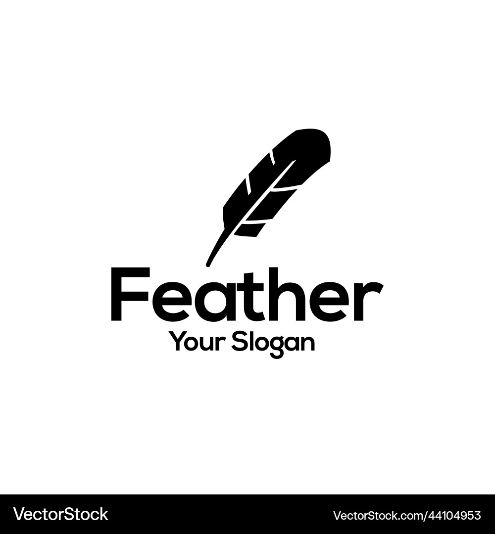 Feather quill Stift notary Schriftstellerjournal Logo Feather quill Stift notary Schriftstellerjournal Logo vektorbild