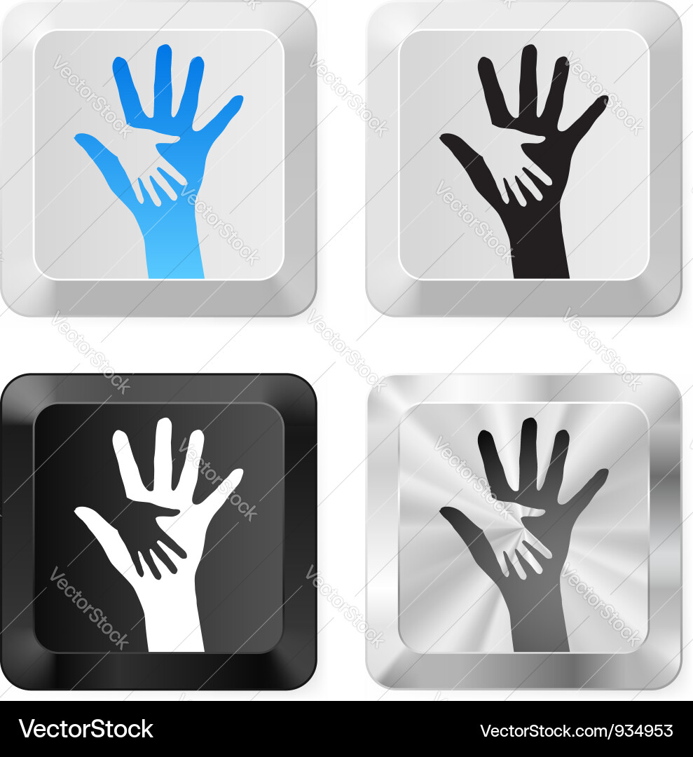 Help Button Set vector image
